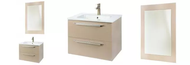 Мебель для ванной подвесная «Bellezza» Луиджи 60 с ящиками капучино