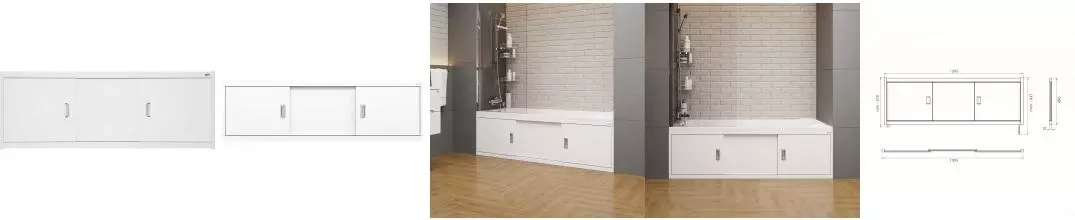 Экран под ванну «Onika» Монако 140 белый Экран под ванну «Onika» Монако 140 белый