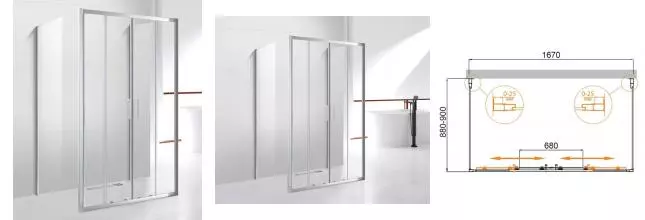 Душевой угол-ограждение «Cezares» MOLVENO-AH-22-170/90-C-Cr-IV 167/90 прозрачный/хром без поддона Душевой угол-ограждение «Cezares» MOLVENO-AH-22-170/90-C-Cr-IV 167/90 прозрачный/хром без поддона