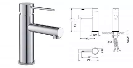 Смеситель для раковины «Timo» Saona 2361/00F хром Смеситель для раковины «Timo» Saona 2361/00F хром