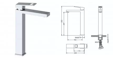 Смеситель для раковины «Timo» Briana 7111/00F хром Смеситель для раковины «Timo» Briana 7111/00F хром