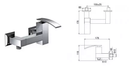 Смеситель для душа «Jacuzzi» Glint 0IQ00028JA00 хром Смеситель для душа «Jacuzzi» Glint 0IQ00028JA00 хром