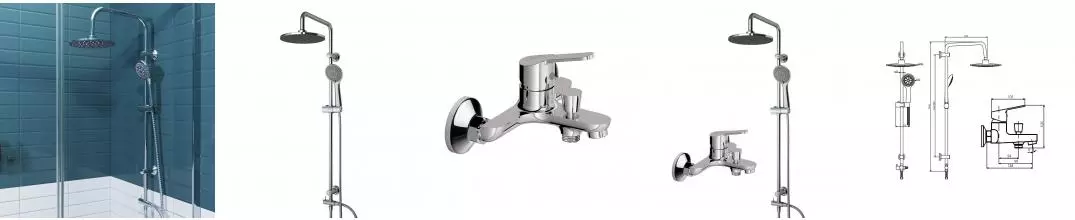 Душевая система «Dorff» Norma D0711010 хром Душевая система «Dorff» Norma D0711010 хром