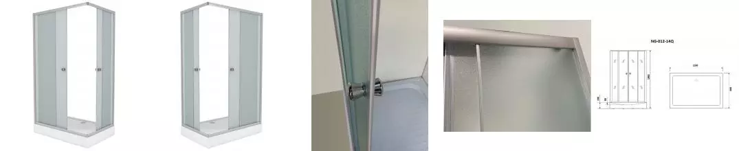 Душевой угол-ограждение «Niagara» NG- 012-14Q 120/80 матовый/хром с поддоном универсальный Душевой угол-ограждение «Niagara» NG- 012-14Q 120/80 матовый/хром с поддоном универсальный