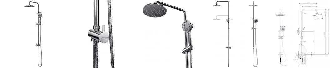Душевая стойка «Tokito» Rain TOK-RAI-1015 хром Душевая стойка «Tokito» Rain TOK-RAI-1015 хром