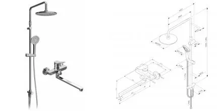 Душевая система «Am.Pm» X-Joy F40885A94 хром