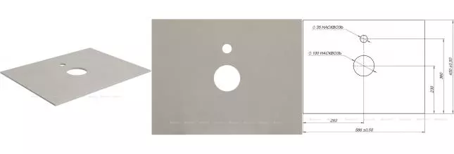 Мебельная столешница «Aquanet» Nova Lite 60 столешница керамогранит бежевая