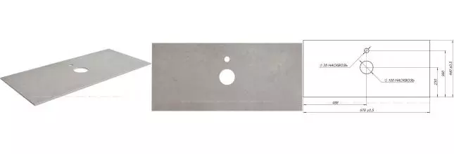 Мебельная столешница «Aquanet» Nova Lite 100 столешница керамогранит серая