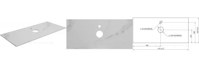 Мебельная столешница «Aquanet» Nova Lite 100 столешница керамогранит мрамор