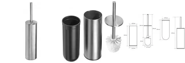 Ёршик для унитаза «Bemeta» Neo 102313055 напольный матовый хром