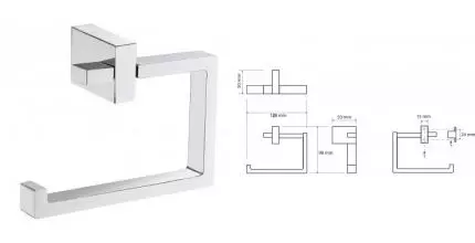 Держатель для туалетной бумаги «Bemeta» Gamma 145812022 на стену хром