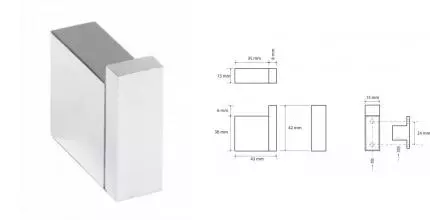 Крючок «Bemeta» Gamma 145804022 на стену хром
