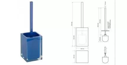 Ёршик для унитаза «Bemeta» Vista 120113316-102 напольный синий