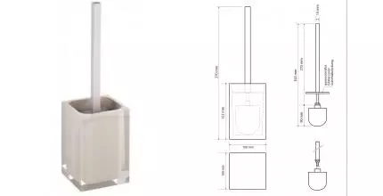 Ёршик для унитаза «Bemeta» Vista 120113316-101 напольный  бежевый