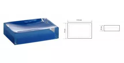 Мыльница «Bemeta» Vista 120108196-102 на раковину синяя