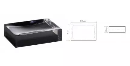 Мыльница «Bemeta» Vista 120108196-100 на раковину чёрная Мыльница «Bemeta» Vista 120108196-100 на раковину чёрная