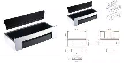 Мыльница «Bemeta» Cytro 102208302 на стену хром/чёрная Мыльница «Bemeta» Cytro 102208302 на стену хром/чёрная