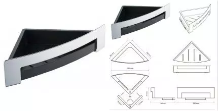 Мыльница «Bemeta» Cytro 102208272 на стену хром/чёрная Мыльница «Bemeta» Cytro 102208272 на стену хром/чёрная
