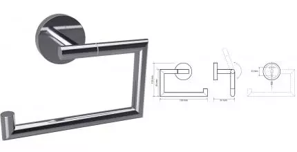 Держатель для туалетной бумаги «Bemeta» Omega 199112042 на стену хром