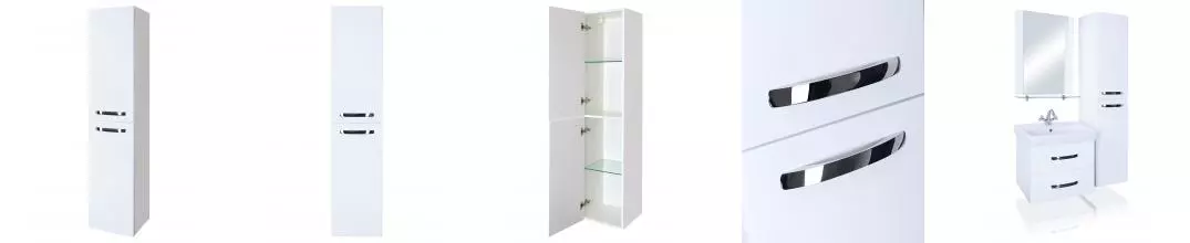 Пенал «Bellezza» Рокко 35 подвесной белый универсальный Пенал «Bellezza» Рокко 35 подвесной белый универсальный