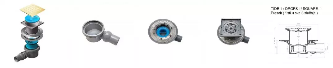 Трап для душа «Pestan» Confluo Standard Drops 1 13000132 боковой выпуск Gold Трап для душа «Pestan» Confluo Standard Drops 1 13000132 боковой выпуск Gold