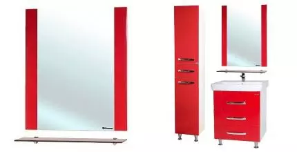 Зеркало «Bellezza» Рокко 70 без света красное Зеркало «Bellezza» Рокко 70 без света красное