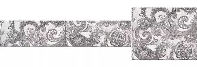 Настенное панно «Azori» Sfumato Paisley (комплект из 2 шт.) Matt. 50,5x40,2 583242001 grey
