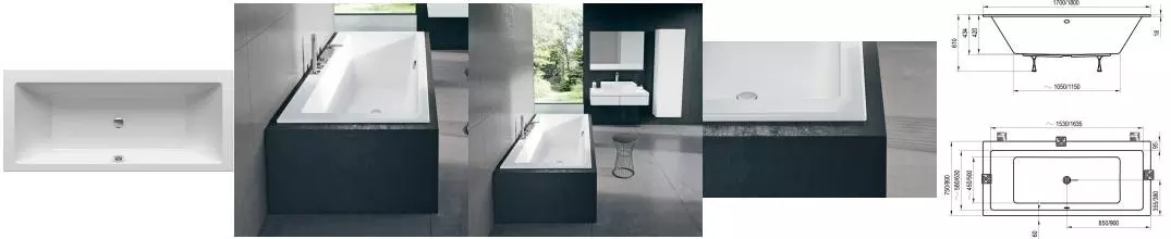 Ванна акриловая «Ravak» Formy 01 Slim 180/80 без опор без сифона белая Ванна акриловая «Ravak» Formy 01 Slim 180/80 без опор без сифона белая