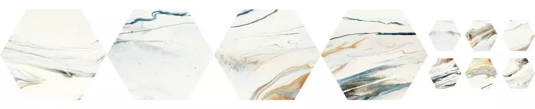 Напольная плитка «Codicer» Marmaris Hexagon Sunset Matt. 25x22  мультиколор