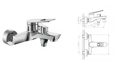 Смеситель для ванны «Haiba» HB60595 хром