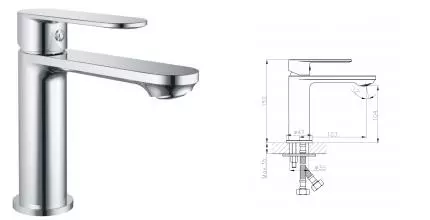 Смеситель для раковины «Haiba» HB10590 хром