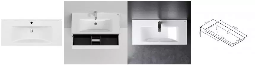 Раковина «Am.Pm» X-Joy 100 фарфоровая белая