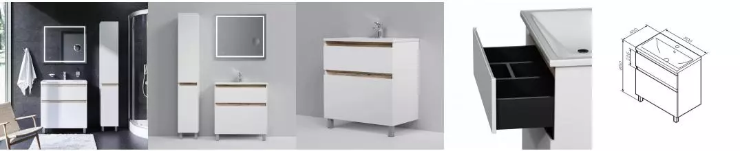 Тумба под раковину «Am.Pm» X-Joy 80 белая