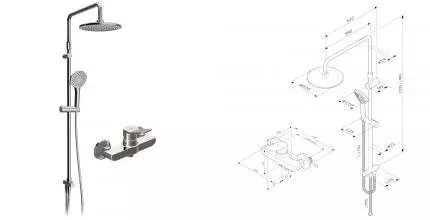 Душевая система «Am.Pm» X-Joy F40885A24 хром