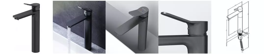 Смеситель для раковины «Am.Pm» X-Joy F85A92022 чёрный Смеситель для раковины «Am.Pm» X-Joy F85A92022 чёрный