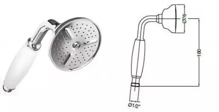 Ручная лейка «Cezares» CZR-U-D1FC-01-Bi хром