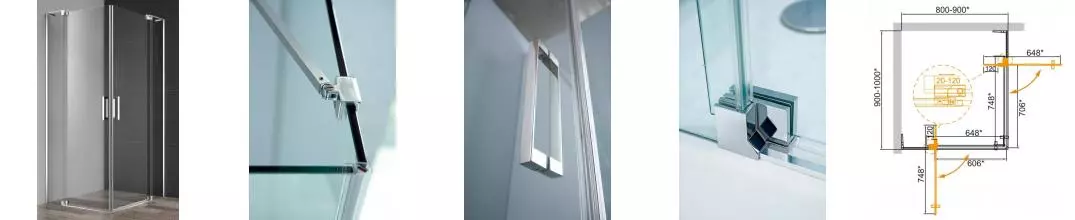 Душевой угол-ограждение «Cezares» SLIDER-AH-2-80/90-90/100-C-Cr 100/90 прозрачный/хром прямоугольный без поддона универсальный Душевой угол-ограждение «Cezares» SLIDER-AH-2-80/90-90/100-C-Cr 100/90 прозрачный/хром прямоугольный без поддона универсальный