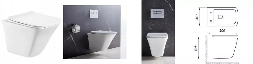 Подвесной унитаз безободковый «Belbagno» Marmi BB052CHR белый (BB052SC) с сиденьем дюропласт с микролифтом Подвесной унитаз безободковый «Belbagno» Marmi BB052CHR белый (BB052SC) с сиденьем дюропласт с микролифтом