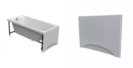 Торцевой экран под ванну «Radomir» Веста 70 белый правый