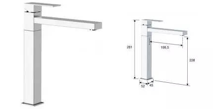 Смеситель для кухонной мойки «Remer» Q-Ambient QA40 хром