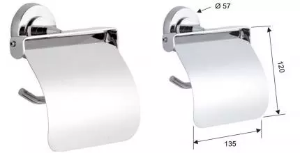 Держатель для туалетной бумаги «Remer» Arte AR60CR на стену хром