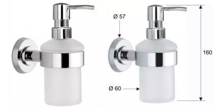 Дозатор для мыла «Remer» Arte AR13CR на стену хром