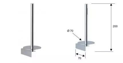 Держатель для туалетной бумаги «Remer» SQ SQ62CR на стену хром
