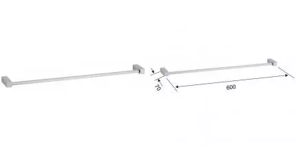 Полотенцедержатель «Remer» SQ SQ30CR на стену хром Полотенцедержатель «Remer» SQ SQ30CR на стену хром