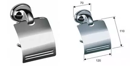 Держатель для туалетной бумаги «Remer» 900 NV60CR на стену хром