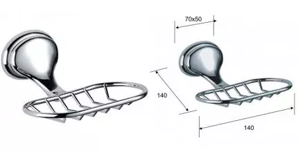 Мыльница «Remer» 900 NV11CR на стену хром