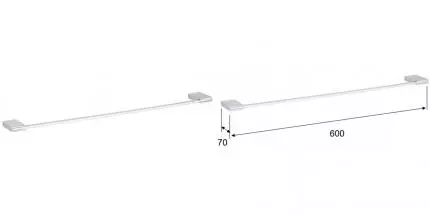 Полотенцедержатель «Remer» Flat FT30CR на стену хром Полотенцедержатель «Remer» Flat FT30CR на стену хром