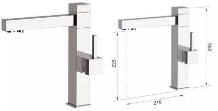 Смеситель для кухни с подключением к фильтру «Remer» Tempor & Sensor TTEQ40DW хром