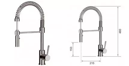 Смеситель для кухонной мойки «Remer» Gourmet N77E хром Смеситель для кухонной мойки «Remer» Gourmet N77E хром