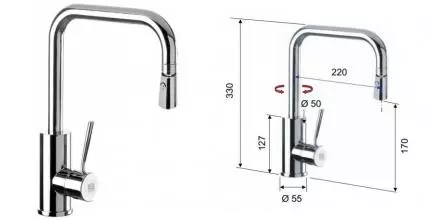 Смеситель для кухонной мойки «Remer» Gourmet N73 хром Смеситель для кухонной мойки «Remer» Gourmet N73 хром